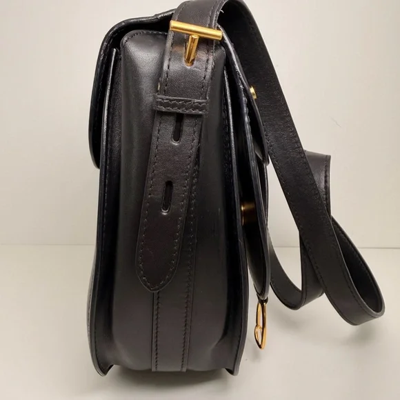 *Rare Vintage GUCCI Black Saddle Bag - Picture 5 of 13